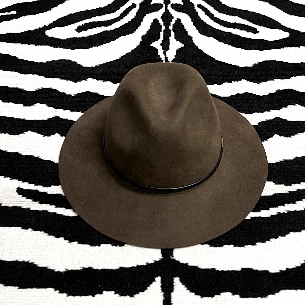 NWT Cienna Wool Fedora Hat In Pine